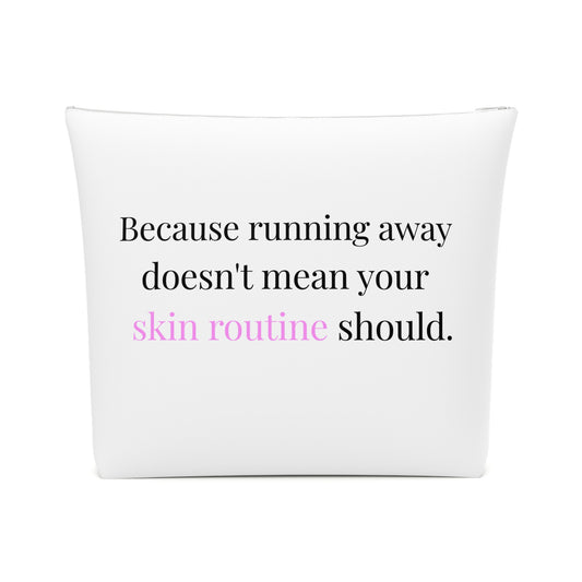 Beauty Bag da Viaggio – "Skin Routine Always First"