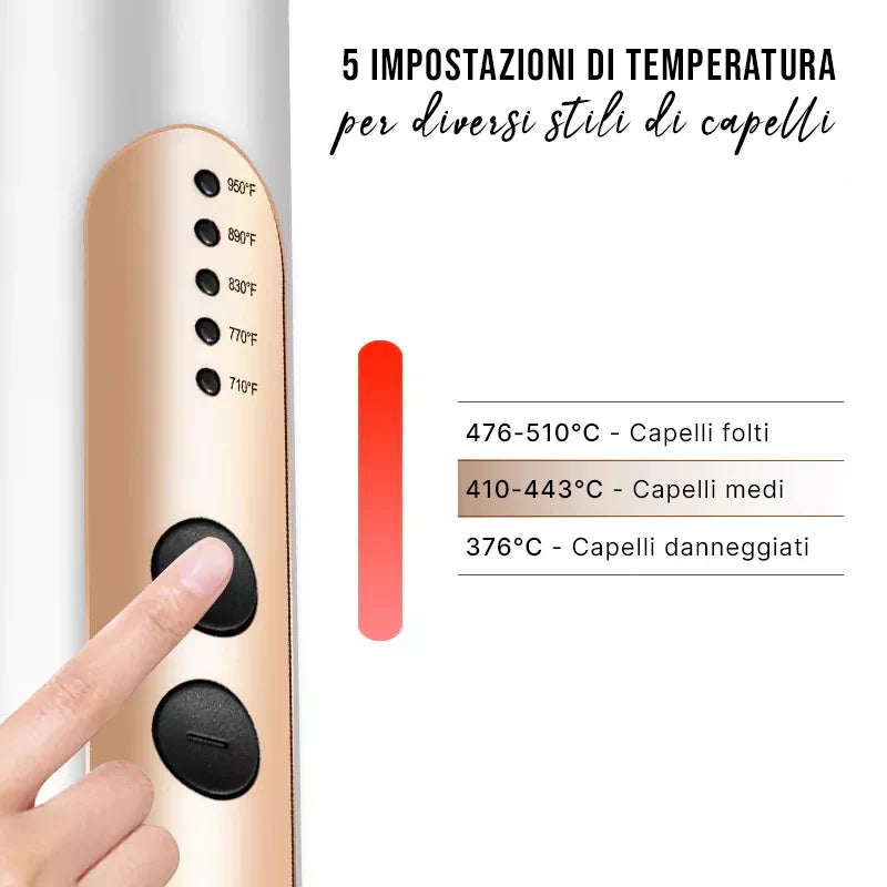 LOSTECH PREMIUM LS-SC210B – Pettine Lisciante per Capelli (Nero)