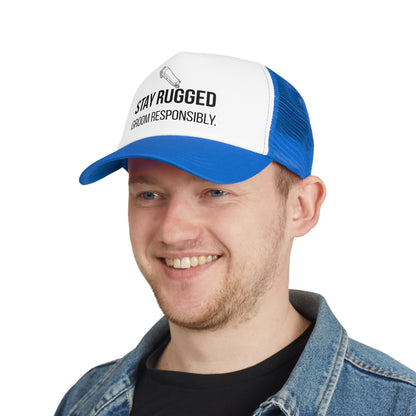Cappellino Trucker "Stay Rugged" – Stile Urban Grooming
