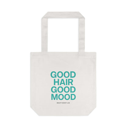 Good-Hair-Day Tote – Borsa canvas eco 38×40 cm | Beauty Boost Lab