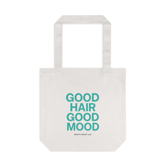 Good-Hair-Day Tote – Borsa canvas eco 38×40 cm | Beauty Boost Lab