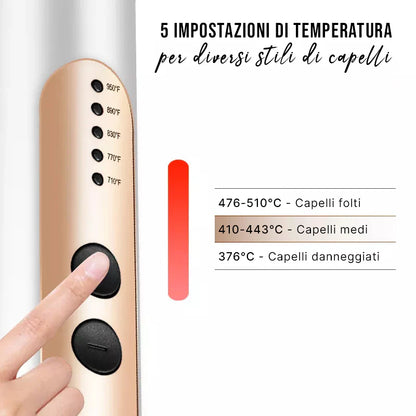 LOSTECH PREMIUM LS-SC210B – Pettine Lisciante per Capelli (Nero)